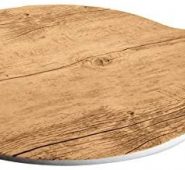 משטח גבינות מלמין קוטר 38 דמוי עץ